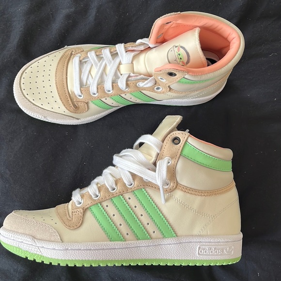 adidas Shoes Adidas Top Ten Hi J Grogu Baby Yoda Sneakers Poshmark